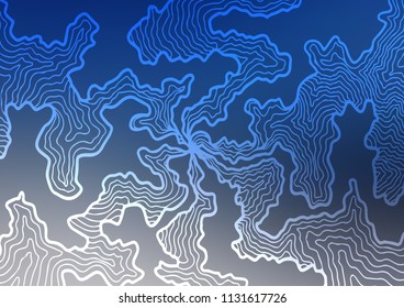 Light BLUE vector template with bubble shapes. Geometric illustration in marble style with gradient.  The best blurred design for your business.
