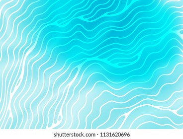 Light BLUE vector template with bubble shapes. An elegant bright illustration with gradient. The elegant pattern for brand book.