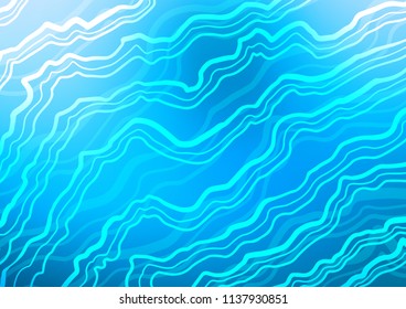 Light BLUE vector template with bubble shapes. Geometric illustration in marble style with gradient.  Pattern for your business design.