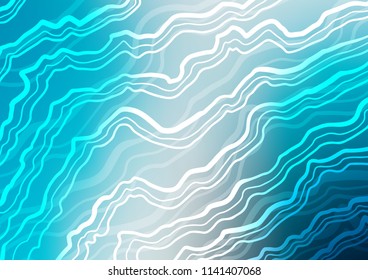 Light BLUE vector template with bubble shapes. Geometric illustration in marble style with gradient.  The template for cell phone backgrounds.