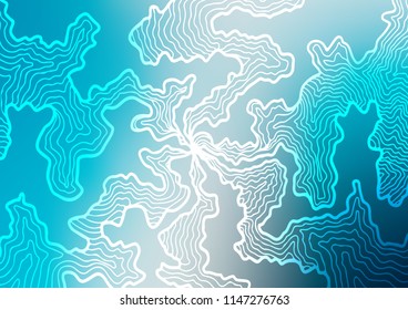 Light BLUE vector template with bubble shapes. An elegant bright illustration with gradient. A completely new template for your business design.