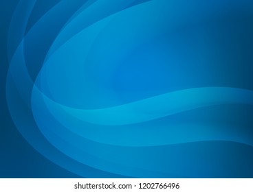Light BLUE vector template with bubble shapes. An elegant bright illustration with gradient. New composition for your brand book.