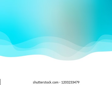 Light BLUE vector template with bubble shapes. A vague circumflex abstract illustration with gradient. The template for cell phone backgrounds.