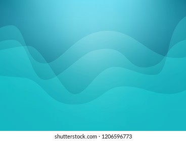 Light BLUE vector template with bubble shapes. Blurred geometric sample with gradient bubbles.  A new texture for your  ad, booklets, leaflets.