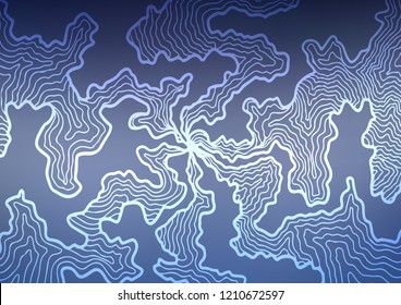 Light BLUE vector template with bubble shapes. Shining crooked illustration in marble style. Brand new design for your ads, poster, banner.