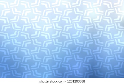 Light BLUE vector template with bubble shapes. Geometric illustration in marble style with gradient.  The template for cell phone backgrounds.