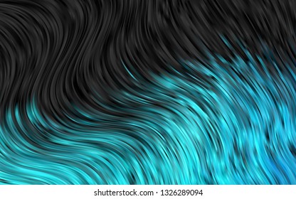 Light BLUE vector template with bubble shapes. Blurred geometric sample with gradient bubbles.  The elegant pattern for brand book.