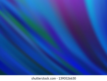 Light BLUE vector template with bubble shapes. A vague circumflex abstract illustration with gradient. Pattern for your business design.