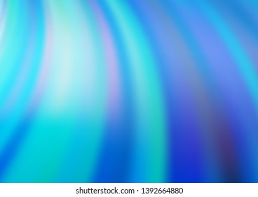 Light BLUE vector template with bubble shapes. A sample with blurred bubble shapes. Marble style for your business design.