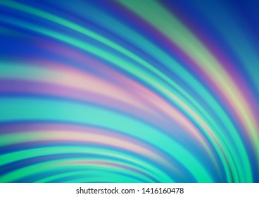 Light BLUE vector template with bubble shapes. Colorful abstract illustration with gradient lines. New composition for your brand book.