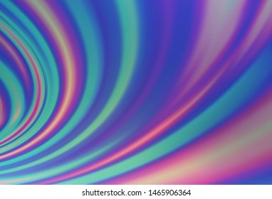 Light BLUE vector template with bubble shapes. Colorful abstract illustration with gradient lines. New composition for your brand book.