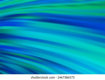 Light BLUE vector template with bubble shapes. Modern gradient abstract illustration with bandy lines. A completely new template for your business design.