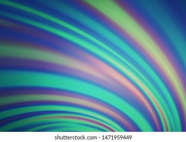 Light BLUE vector template with bubble shapes. A completely new color illustration in marble style. Textured wave pattern for backgrounds.