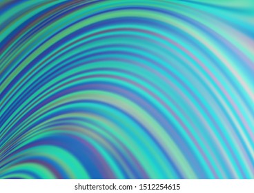 Light BLUE vector template with bubble shapes. Shining illustration, which consist of blurred lines, circles. Brand new design for your ads, poster, banner.