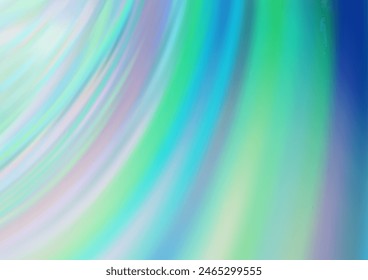 Light BLUE vector template with bubble shapes. Shining illustration, which consist of blurred lines, circles. The template for cell phone backgrounds.