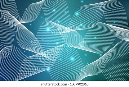 Light BLUE vector template with carnival confetti. Beautiful colored illustration with ribbon in celebration style. Beautiful design for your business advert of anniversary.