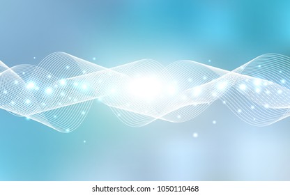 Light BLUE vector template with carnival confetti. Blurred decorative design in anniversary style with confetti. The pattern can be used for birthday gifts, congratulations.