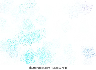 Light BLUE vector template with chaotic shapes. Decorative design in abstract style with random forms. Background for a cell phone.