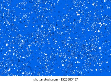Light BLUE vector template with chaotic shapes. Modern abstract illustration with colorful random forms. Best smart design for your business.