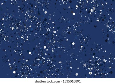 Light BLUE vector template with chaotic shapes. Simple colorful illustration with abstract gradient shapes. Elegant design for wallpapers.