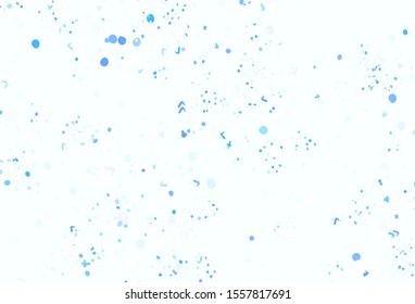 Light BLUE vector template with chaotic shapes. Modern abstract illustration with colorful random forms. Simple design for your web site.