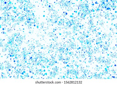 Light BLUE vector template with chaotic shapes. Colorful chaotic forms with gradient in modern style. Background for a cell phone.
