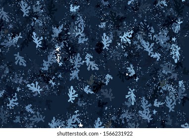 Light BLUE vector template with chaotic shapes. Colorful chaotic forms with gradient in modern style. Modern design for your business card.