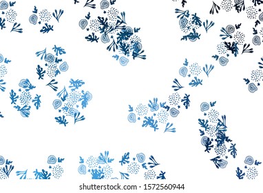 Light BLUE vector template with chaotic shapes. Illustration with colorful gradient shapes in abstract style. Modern design for your business card.