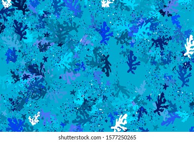 Light BLUE vector template with chaotic shapes. Simple colorful illustration with abstract gradient shapes. Background for a cell phone.