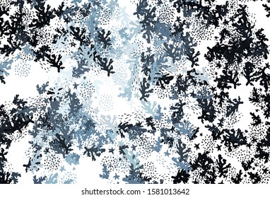 Light BLUE vector template with chaotic shapes. Simple colorful illustration with abstract gradient shapes. Background for a cell phone.