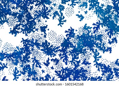 Light BLUE vector template with chaotic shapes. Simple colorful illustration with abstract gradient shapes. Background for a cell phone.