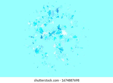 Plantilla vectorial AZUL claro con formas caóticas. Coloridas formas caóticas con degradado de estilo moderno. Diseño elegante para tapizados.