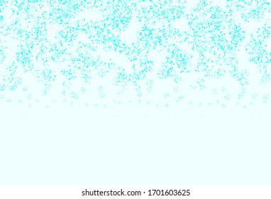 Light BLUE vector template with chaotic shapes. Colorful chaotic forms with gradient in modern style. Modern design for your business card.