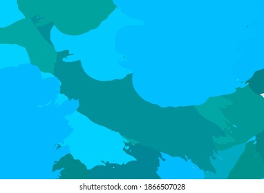 Light BLUE vector template with chaotic shapes. Colorful chaotic forms with gradient in modern style. Background for a cell phone.