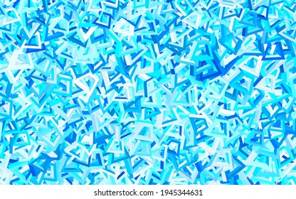Light BLUE vector template with chaotic shapes. Decorative design in abstract style with random forms. Simple design for your web site.