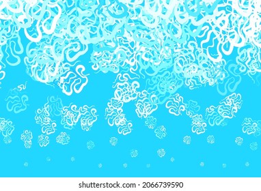Light BLUE vector template with chaotic shapes. Simple colorful illustration with abstract gradient shapes. Best smart design for your business.