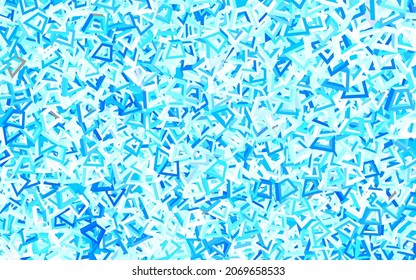 Light BLUE vector template with chaotic shapes. Simple colorful illustration with abstract gradient shapes. Background for a cell phone.