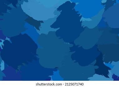 Plantilla vectorial AZUL claro con formas caóticas. Ilustración con formas gradientes coloridas en estilo abstracto. Diseño moderno para su tarjeta de visita.