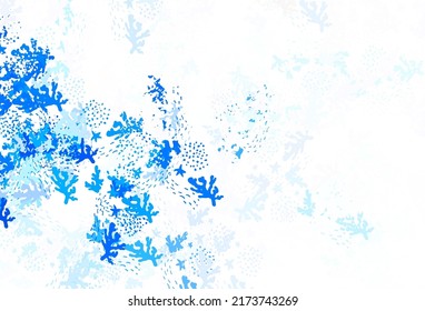 Light BLUE vector template with chaotic shapes. Illustration with colorful gradient shapes in abstract style. Modern design for your business card.