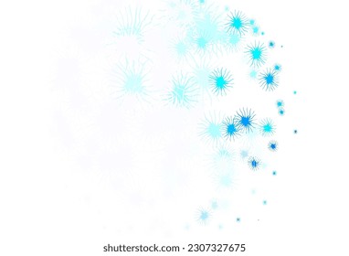Light BLUE vector template with chaotic shapes. Illustration with colorful gradient shapes in abstract style. Background for a cell phone.