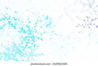 Light BLUE vector template with chaotic shapes. Modern abstract illustration with colorful random forms. Modern design for your business card.