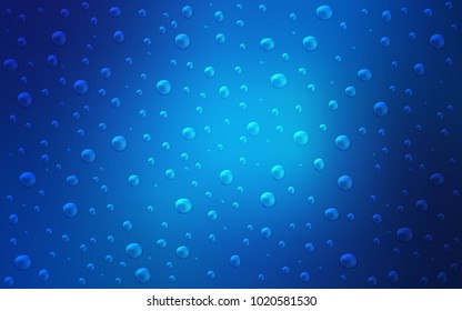 Light BLUE vector template with circles. Blurred decorative design in abstract style with bubbles. Completely new template for your brand book.