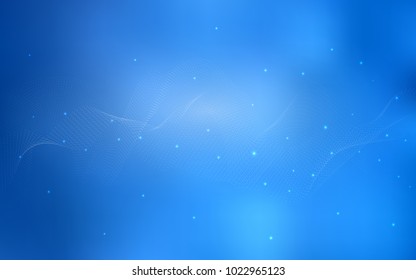 Light BLUE vector template with circles. Abstract illustration with colored bubbles in nature style. Pattern can be used as texture of water, rain drops.