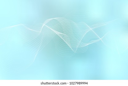 Light BLUE vector template with circles. Modern abstract illustration with colorful water drops. The pattern can be used for aqua ad, booklets.