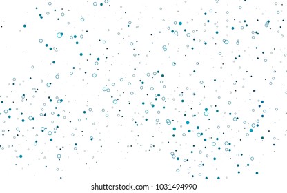 Light BLUE vector  template with circles. Modern abstract illustration with colorful water drops. The pattern can be used for ads, leaflets of liquid.
