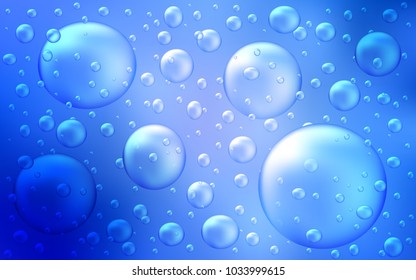 Light BLUE vector template with circles. Blurred bubbles on abstract background with colorful gradient. The pattern can be used for beautiful websites.