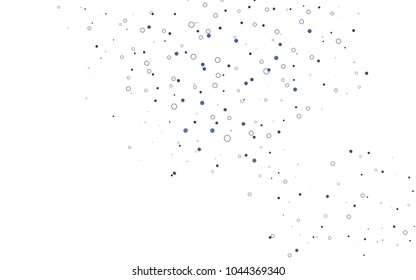 Light BLUE vector  template with circles. Modern abstract illustration with colorful water drops. The pattern can be used for aqua ad, booklets.