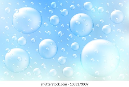 Light BLUE vector template with circles. Illustration with set of shining colorful abstract circles. New design for ad, poster, banner of your website.