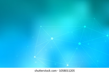 Light BLUE vector template with circles, triangles. Illustration with set of colorful abstract circles and lines. Pattern can be used for beautiful websites.