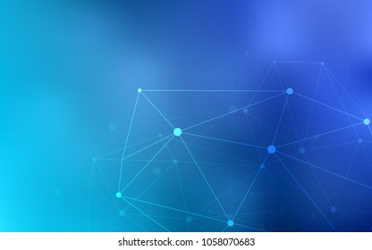 Light BLUE vector template with circles, triangles. Modern abstract colorful illustration with spheres and lines. Beautiful design for your business advert.